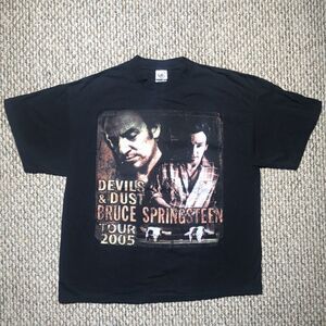 Bruce Springsteen Vintage Devils & Dust Tour 2005 T-Shirt | Two-sided | XL